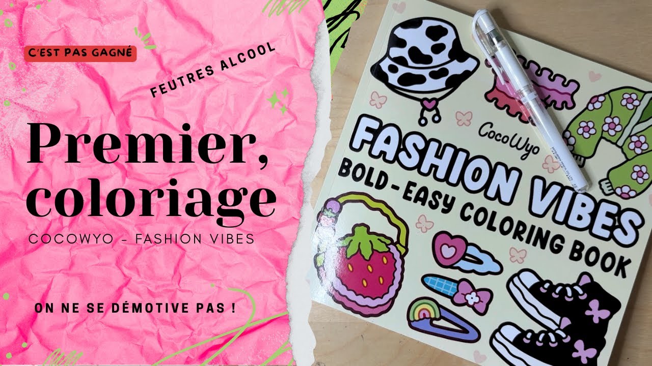 Mon premier coloriage CocoWyo avec feutres à alcool 🖍️C'est pas gagné ! 😱