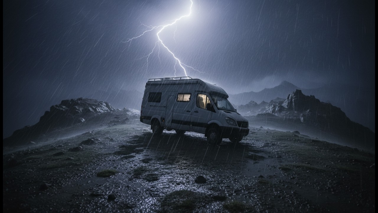 TRAPPED IN 80MPH WINDS: My Van Nearly FLIPPED With My Dog Inside! | Scariest Van Life Moment