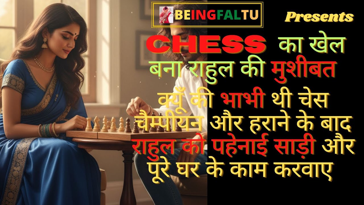 Crossdressing bet Bhabhee ne pahenayi saree devar chess me harane ke badle