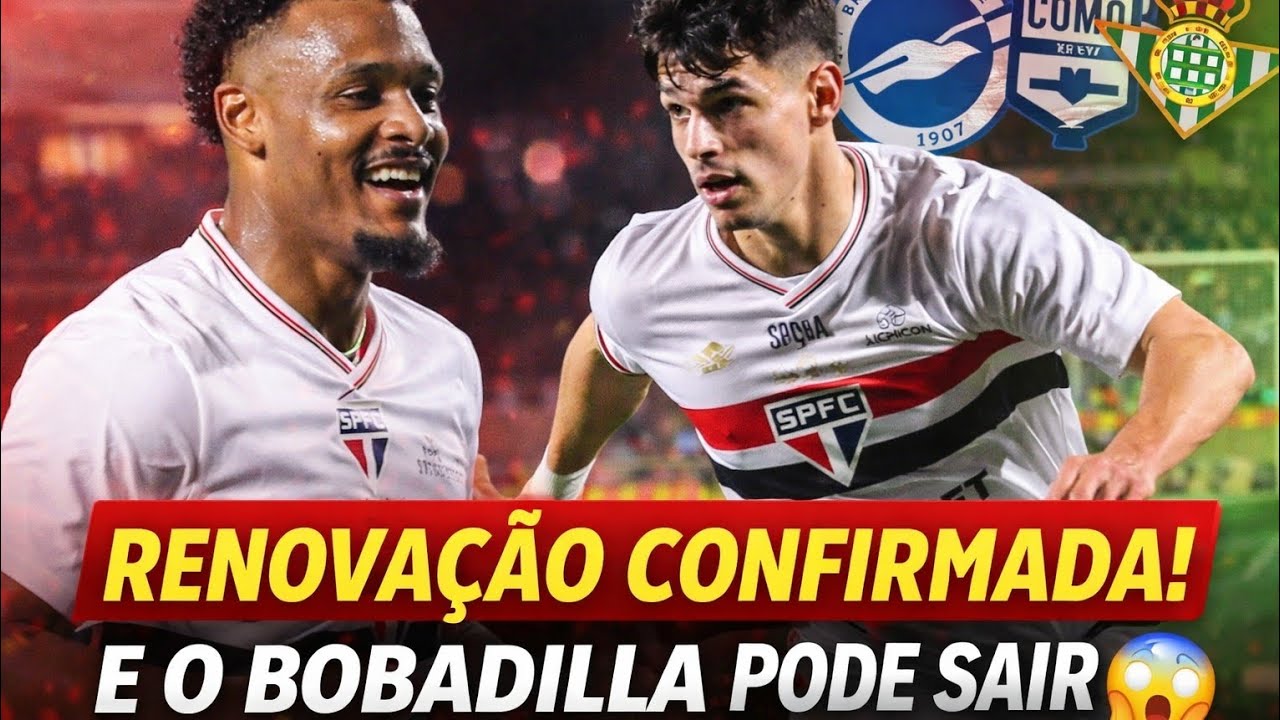 São Paulo pronto para o Choque-Rei, Sabino renova até 2028 e Bobadilla entra no radar europeu