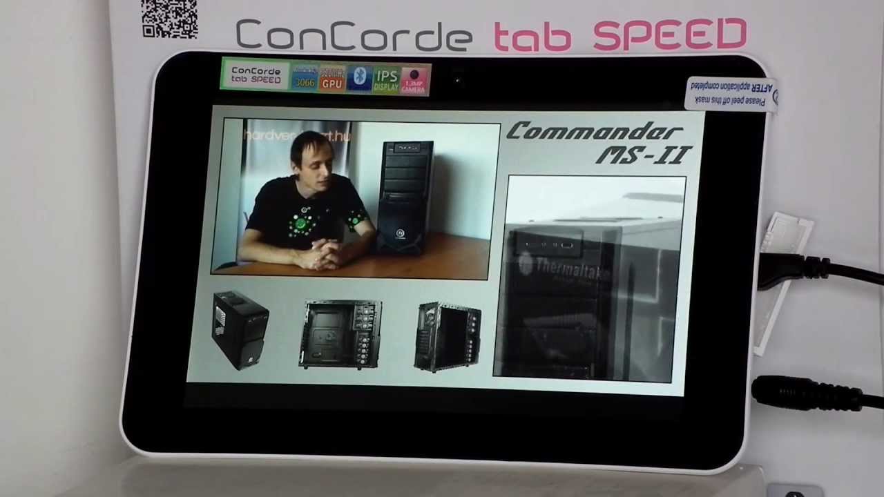 ConCorde tab SPEED - tablet bemutató és teszt (rövid tablet körképpel)