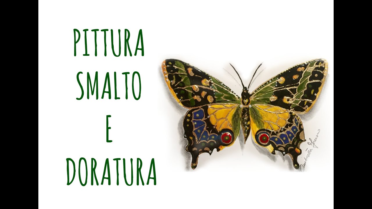 Pittura SMALTO e DORATURA: tecnica mista  Simil Cloisonné (tecniche pittoriche) Arte per Te