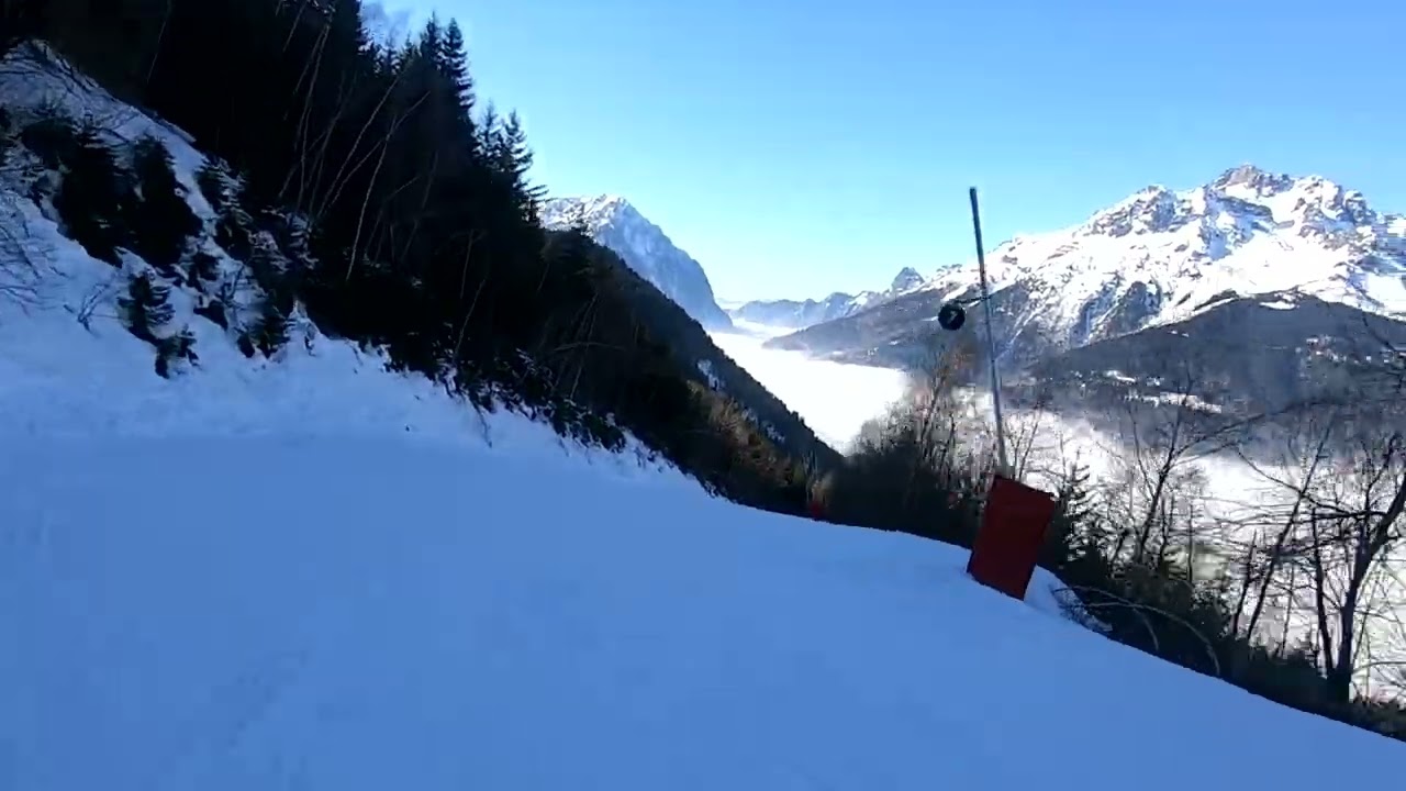 Piste La Fare, Vaujany, Alpe D'Huez, Jan 2022
