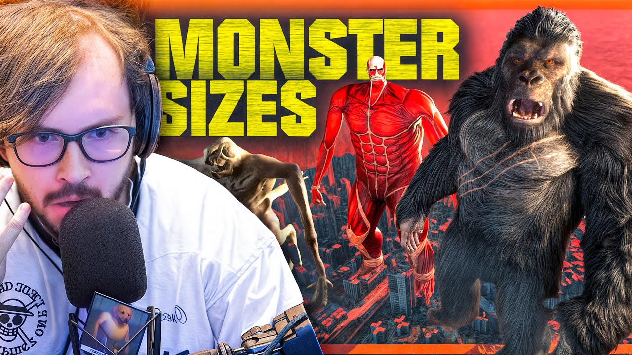 REAGISCO ALLE DIMENSIONI REALI DEI MOSTRI PIÙ FAMOSI! (Monster Size Comparison Reaction)