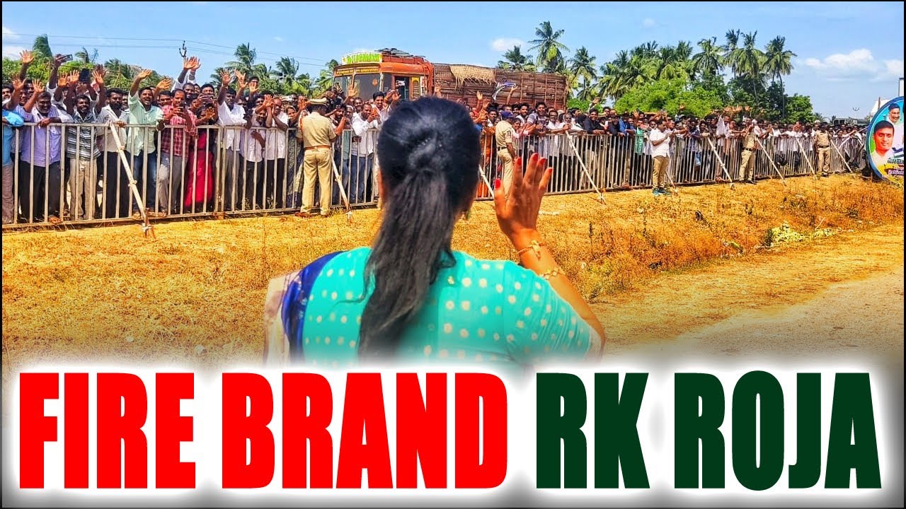 Huge Croud RK ROJA in JAGAN Anna Programme