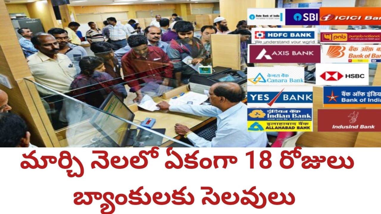 March Bank Holidays List 2026 Telugu