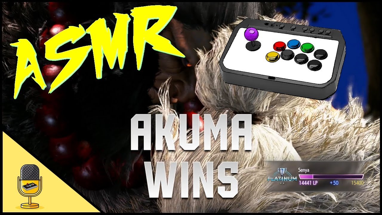 ASMR 😴 SF6 Akuma Platinum Ranked ! 🎮🎧 Controller Sounds + Whispering 💤