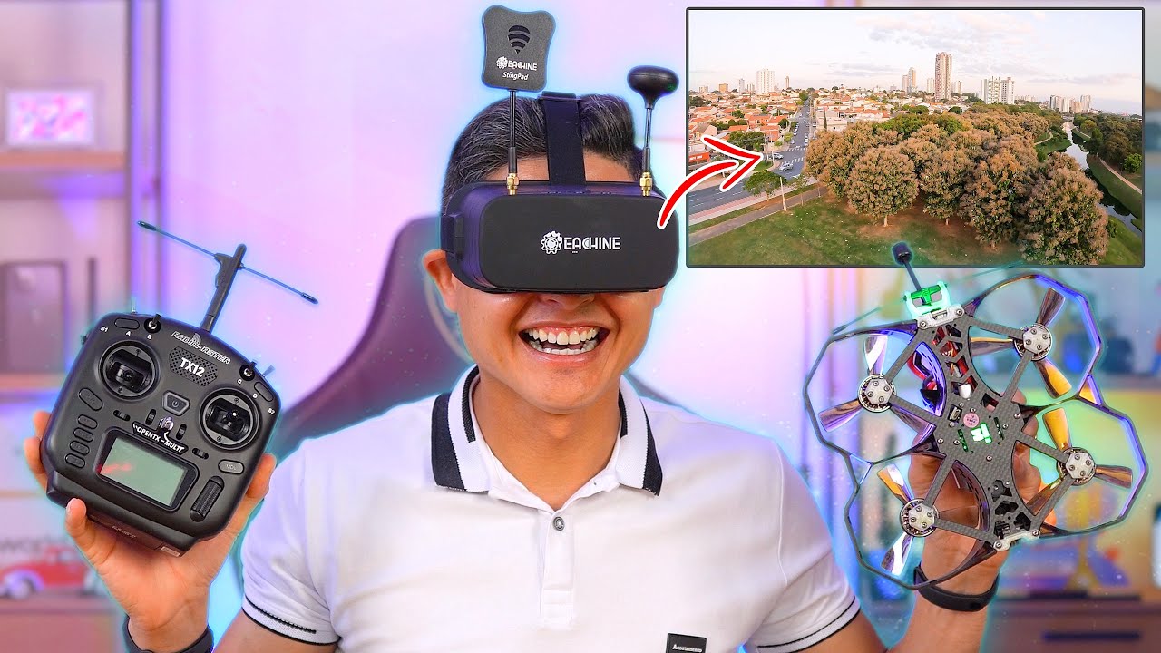 Montei meu primeiro DRONE FPV inteiramente do AliExpress - Unboxing e Impressões