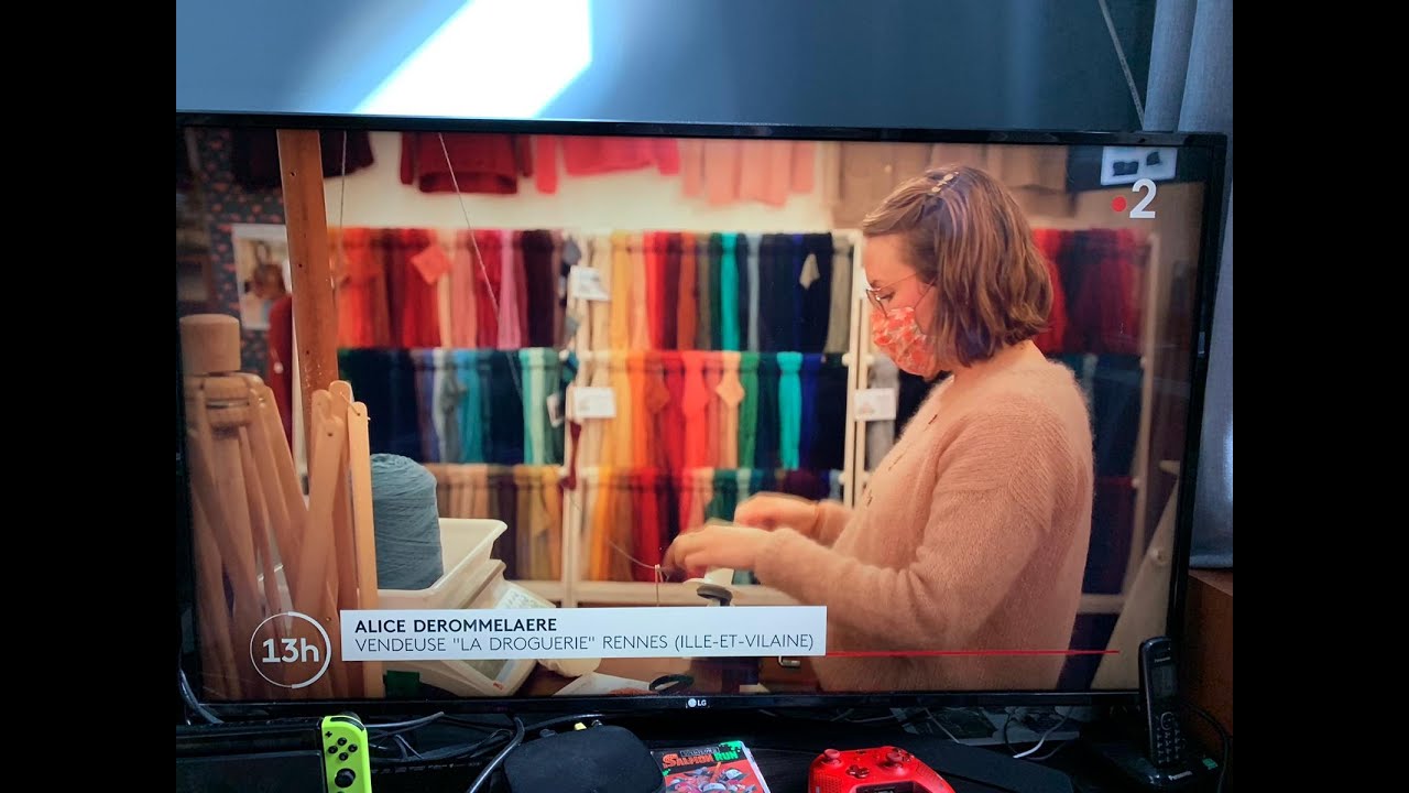 Le tricot est à la mode ! La Droguerie vu par France 2