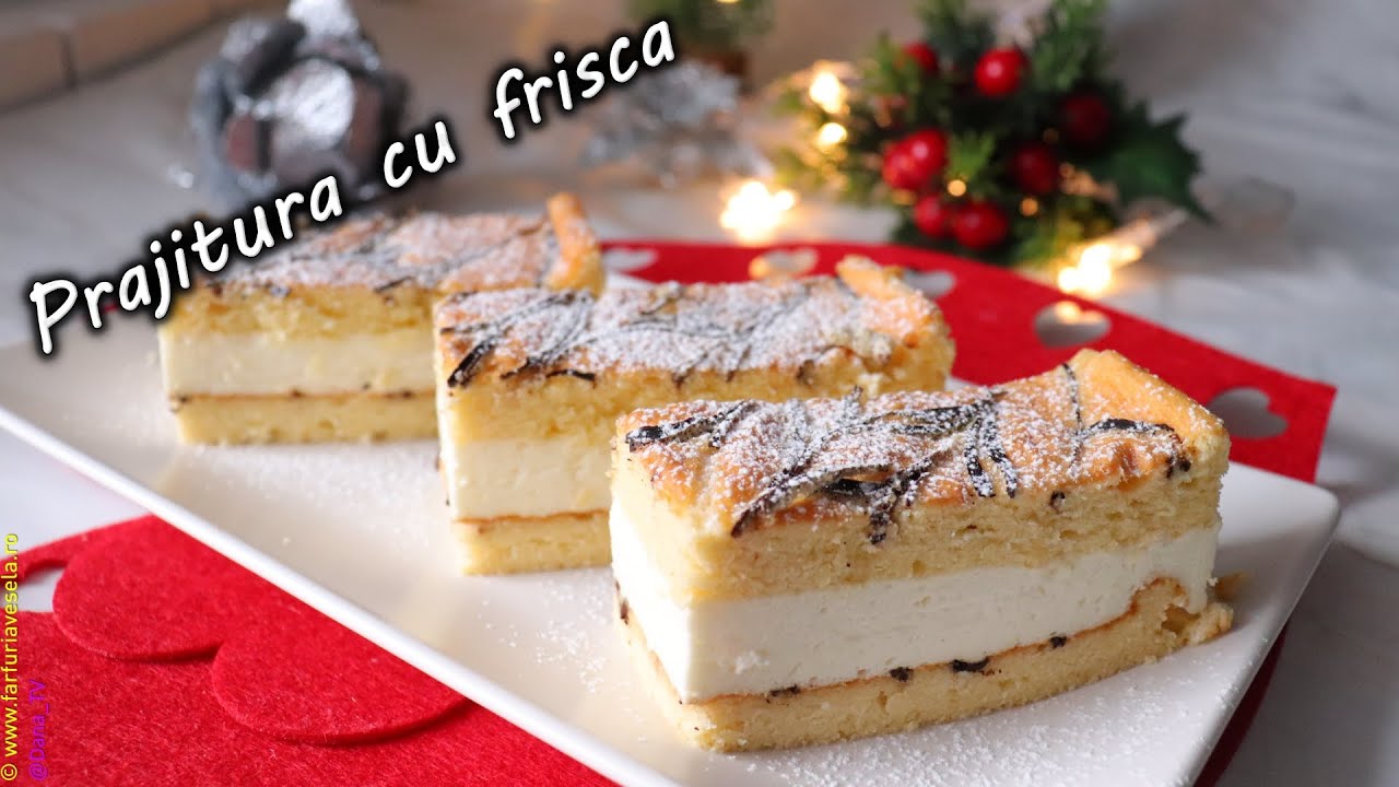 Prajitura cu crema cu frisca | Farfuria vesela
