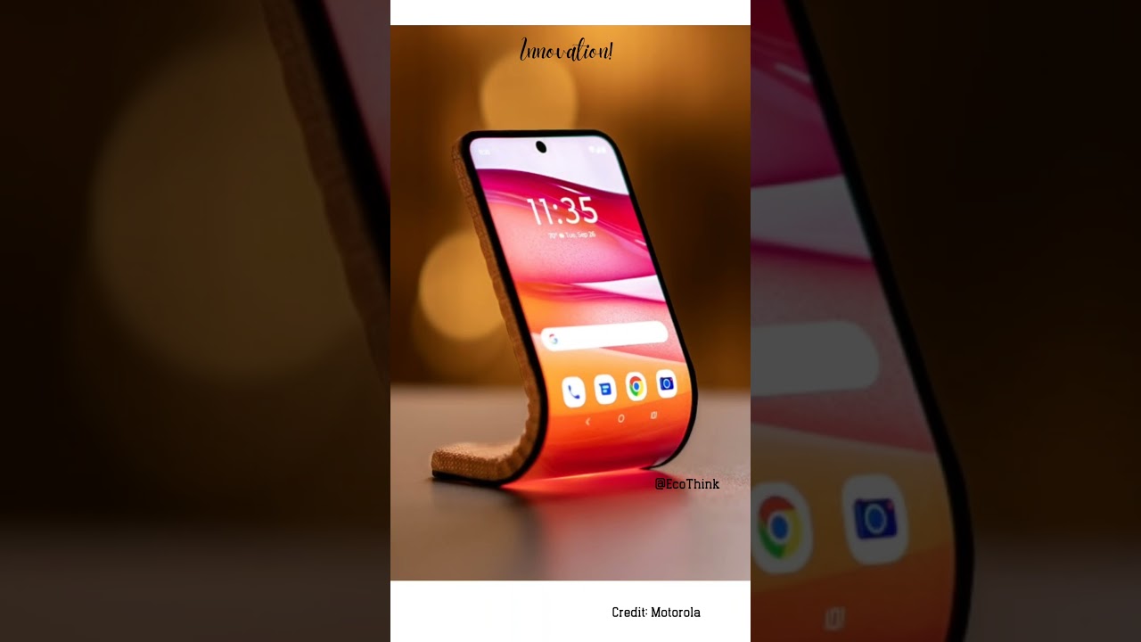 Motorola bendable phone concept/Lenovo event.  #lenovo #innovation #Motorola #bendable