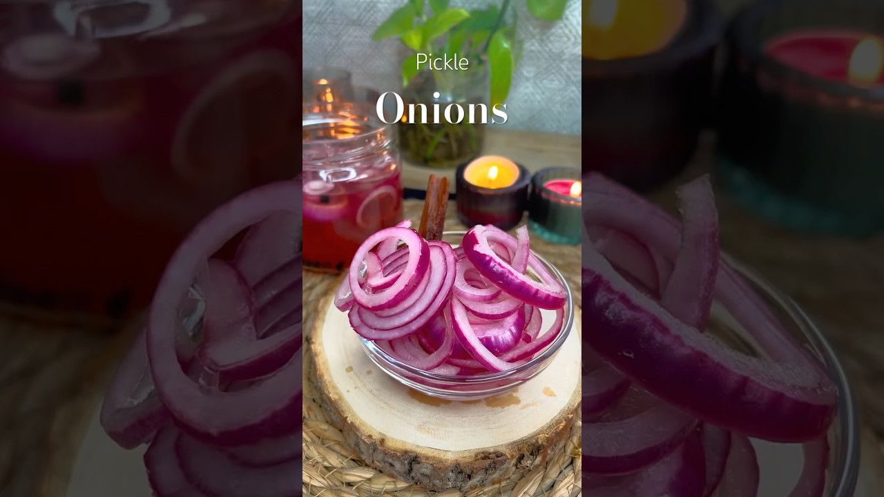 QUICK PICKLED ONIONS! सिरके वाले प्याज़  