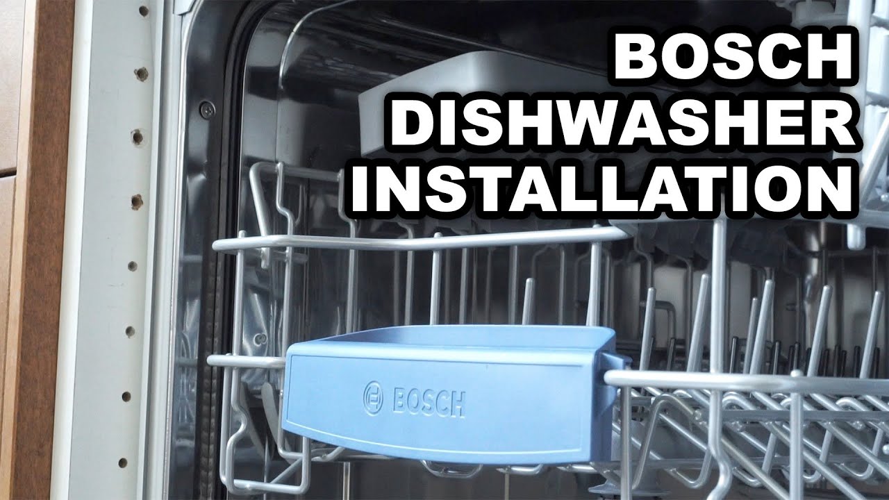 Видео инструкция по установке встраиваемой посудомоечной машины Bosch