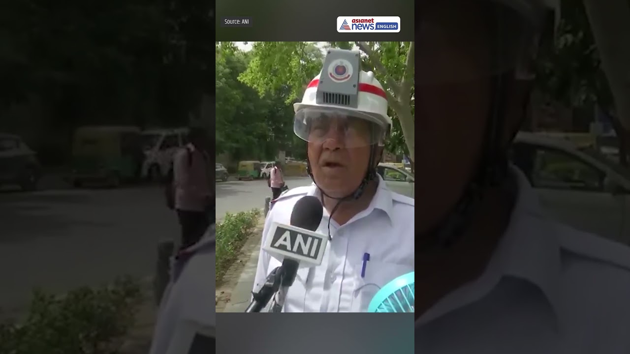 Delhi Traffic Police Gets AC Helmets to Beat Heat During Duty