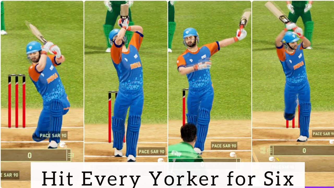 Как играть в мяч Yorker Ball в Dream Cricket 25 💯 | Советы по отбиванию мяча в Dream Cricket 25 |...