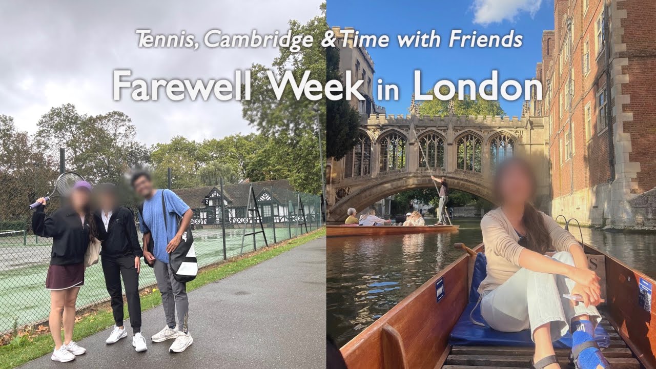 🇬🇧 london diary l  last week ep2.  Cambridge  Farewell Party