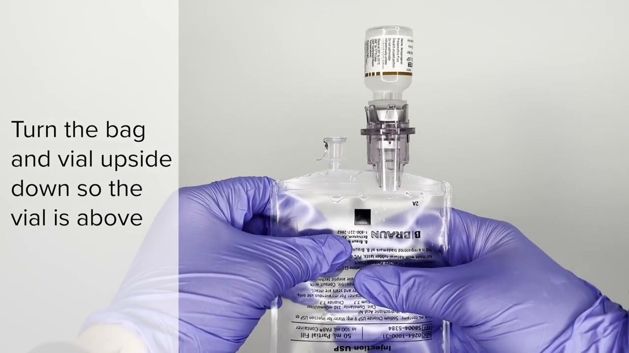 Home Infusion Services - Minibag with attached vial