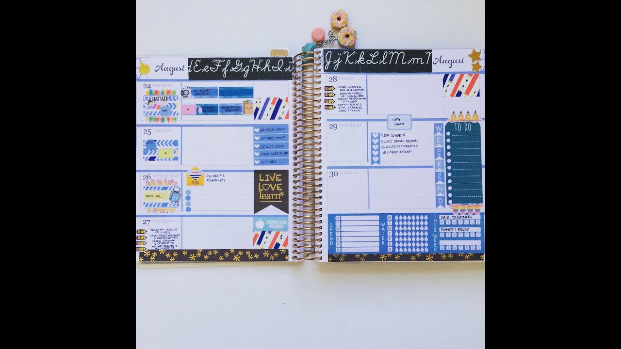 Plan With Me | Erin Condren | Horizontal | Back to School