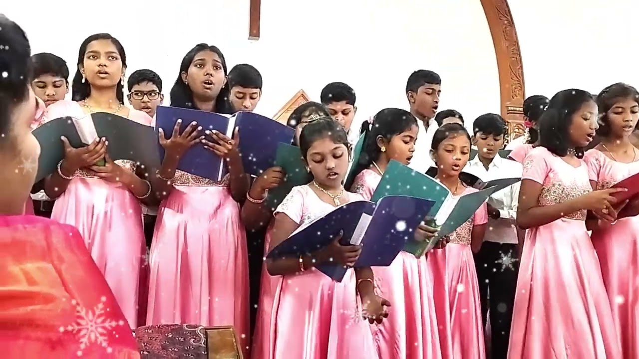 CHILDREN'S CHOIR IN BY ST PETERS CHURCH MINAMBAKKAM. D. BALA JOY DADY