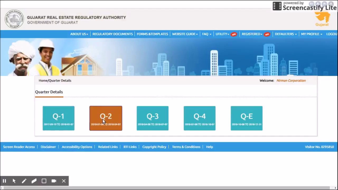 GUJRERA quarterly return update process tutorial