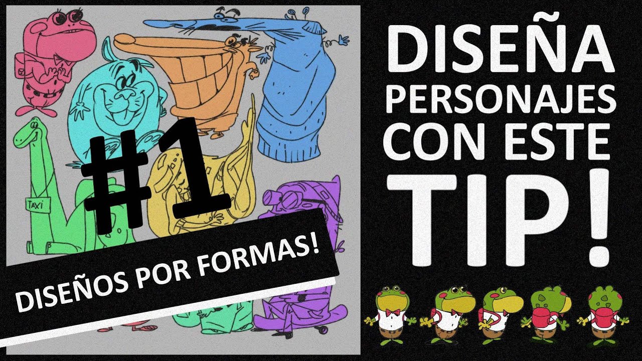 Diseño de personajes #1: FORMAS + Model sheet + Giro de personaje GIF