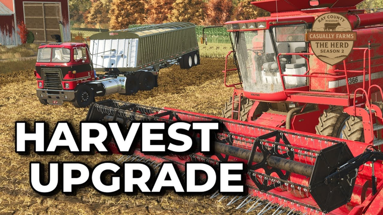 FS25 Soybean Harvest Begins | Realistic Harvest, Semi Truck Hauling & Grain Bin Fill