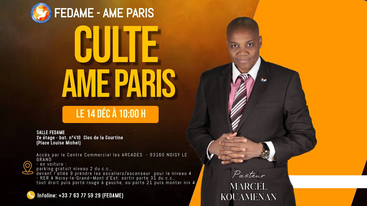 Programme  -  Dimanche 14 d&eacute;cembre 2025 - AME PARIS