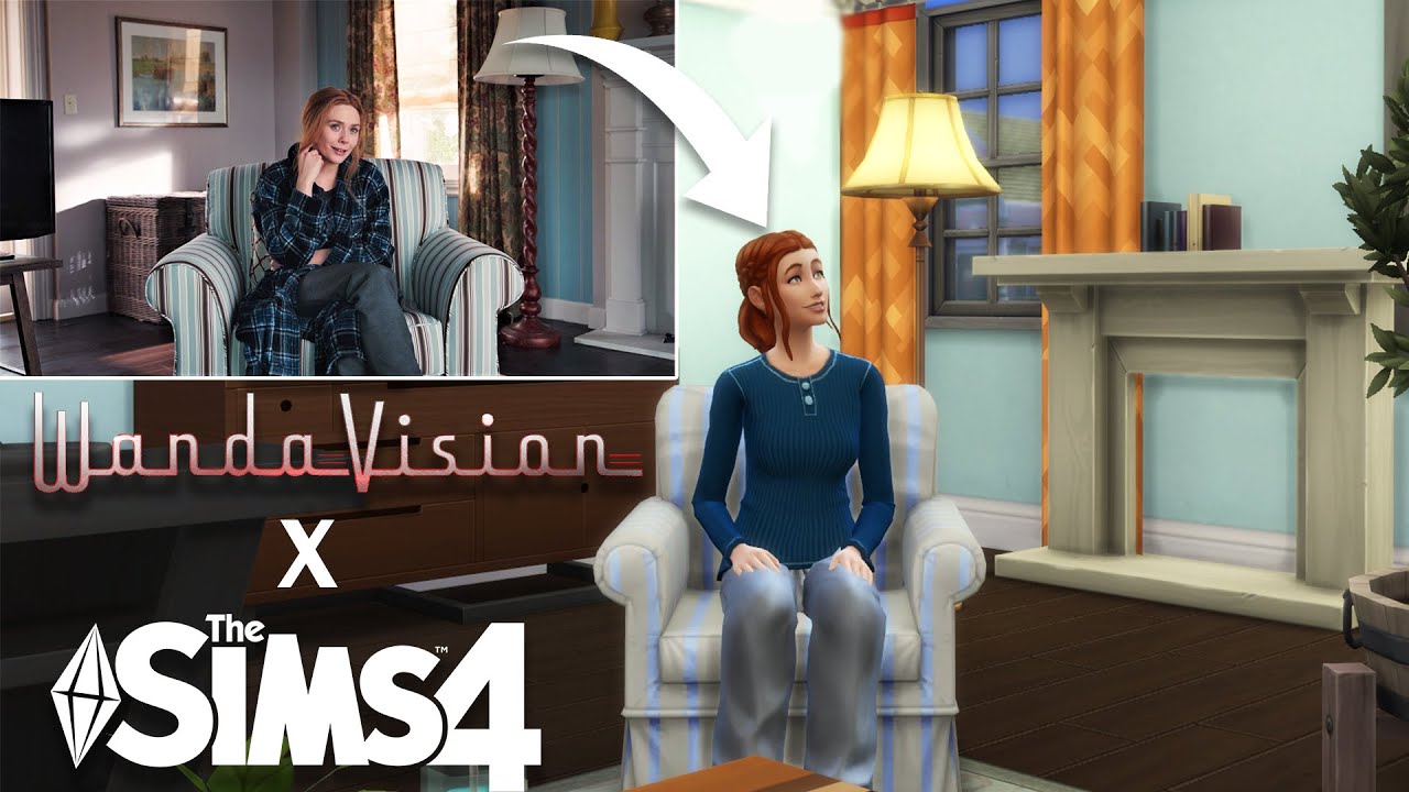 I recreated the WANDAVISION Episode 7 house in The Sims 4! | Sims 4 Build Challenge