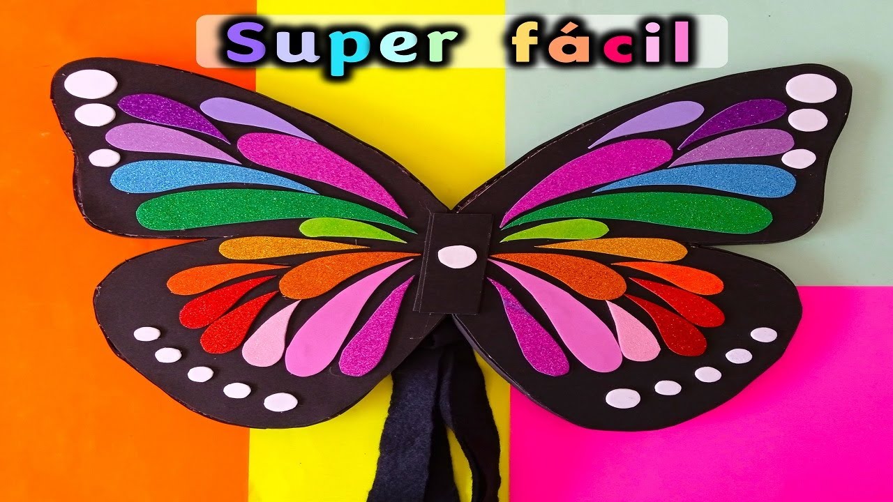 Como hacer Alas de Mariposa 🦋 en Foami - Súper Fácil ! 🌈