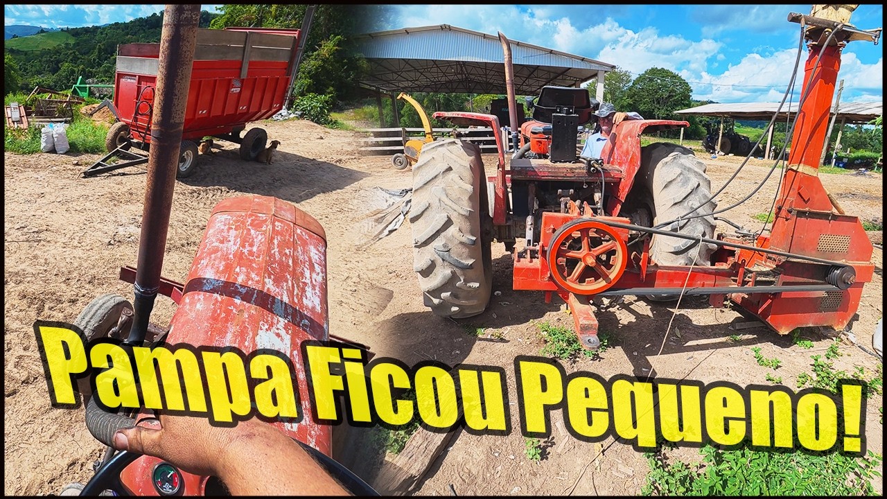 SERÁ QUE O NOSSO TRATOR VAI DA CONTA? BUSCANDO A ENSILADEIRA COM MASSEY FERGUSON 85 TURBO!