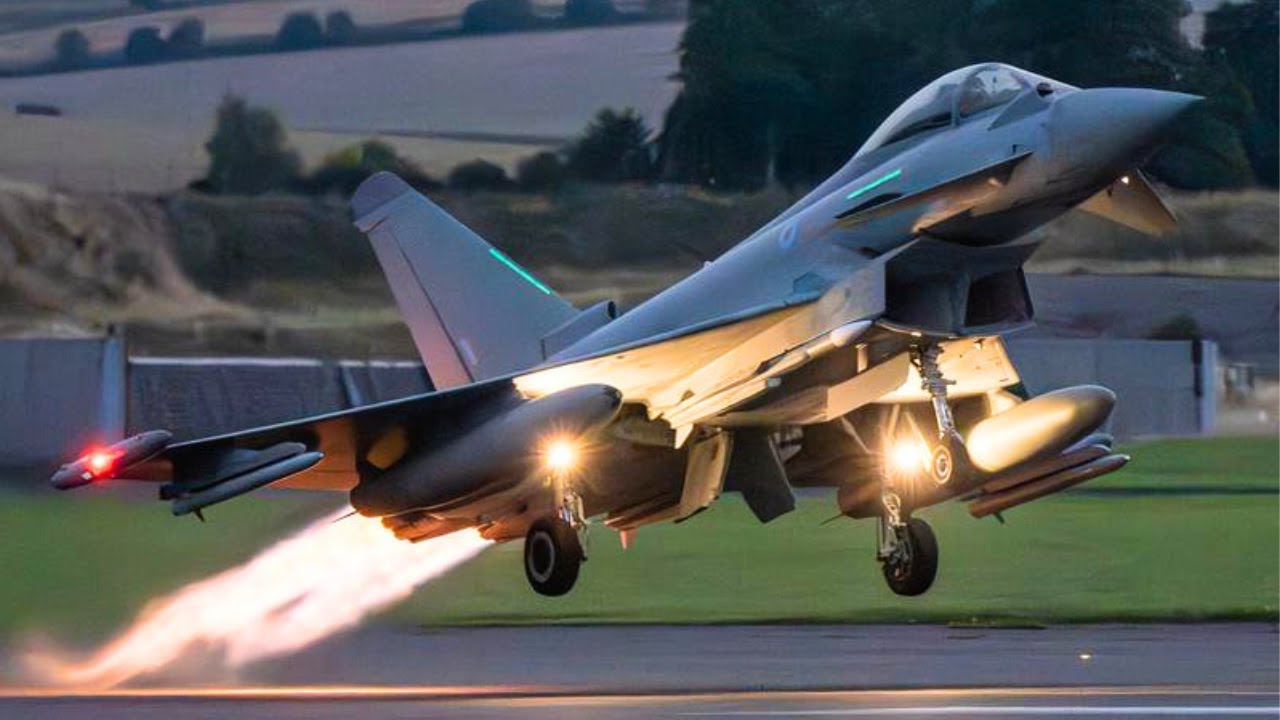 Italian Eurofighter Typhoon Fighter Jet Crashes During Air Combat Exercise.