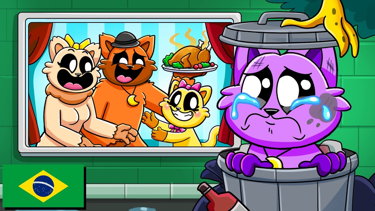 A TRISTE HISTÓRIA DE CATNAP?! Poppy Playtime 4 Animação