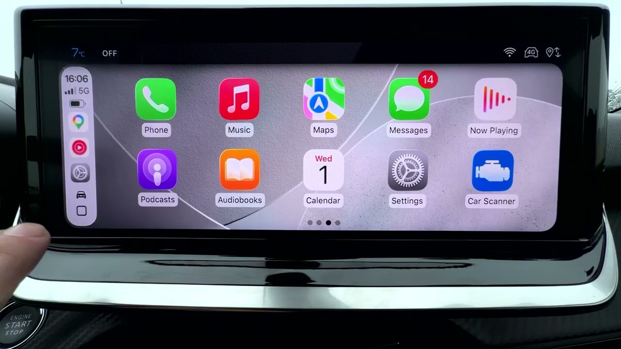 Peugeot 2008 II &ndash; Как включить цветовой фильтр CarPlay