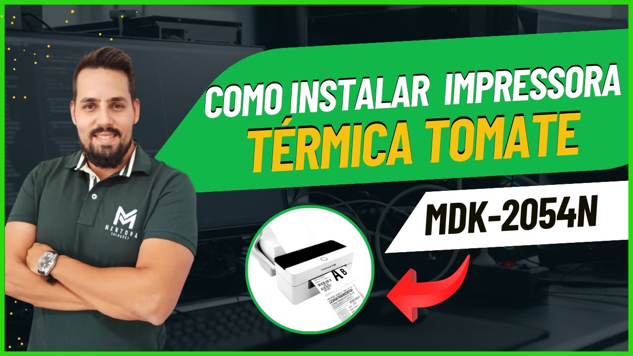 COMO INSTALAR IMPRESSORA TÉRMICA TOMATE MDK-2054N