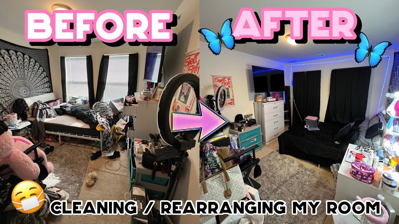 Rearranging my room + deep cleaning *cleaning motivation (this was very much needed) | Kyala TV |