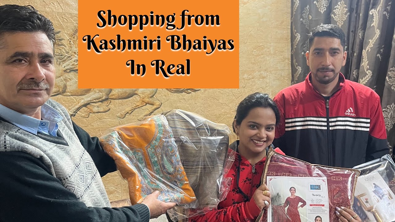 Shopping from Kashmiri Bhaiyas in Real | Where to Buy Kashmiri Shawl, Suits | kanikachitransh Vlogs