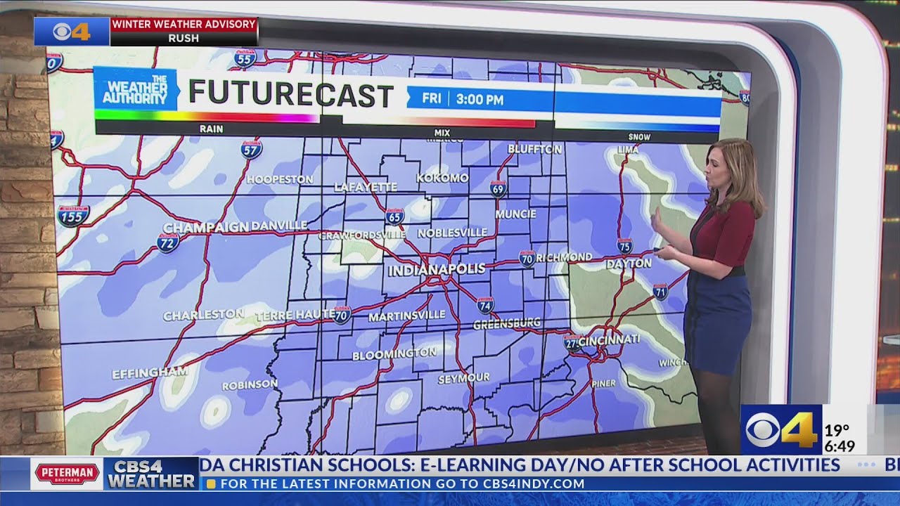 More snow inbound for central Indiana