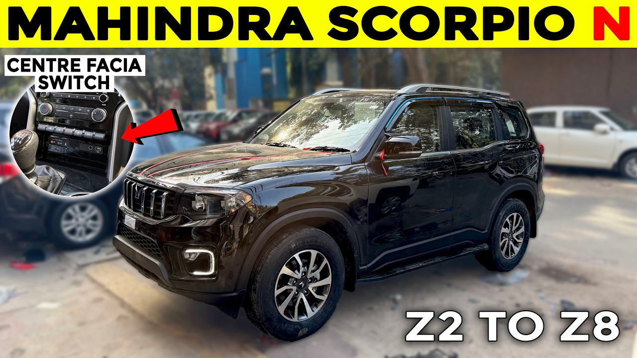 CENTRE FACIA SWITCH✅ MAHINDRA SCORPIO N Z2 MODIFICATION WITH PRICE✅ SCORPIO N MODIFIED✅