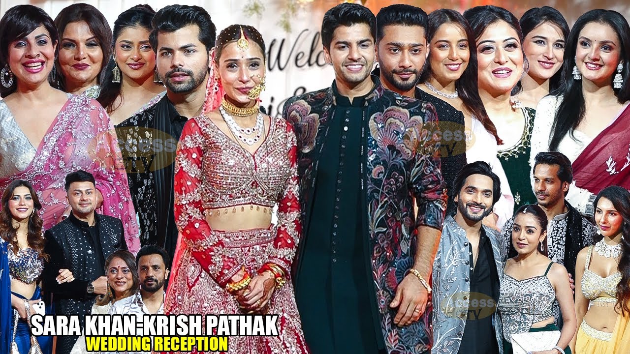 UNCNUT | Sara Khan And Krish Pathak Wedding Reception | Siddharth Nigam,Awez Darbar,Nagma Mirajkar