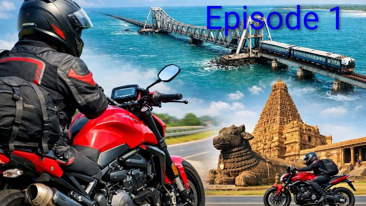 Bangalore-Thanjavur-Rameshwaram | Ducati Monster 937 solo ride Day 1 & 2 EP 1 [RAW ONBOARD POV ASMR]