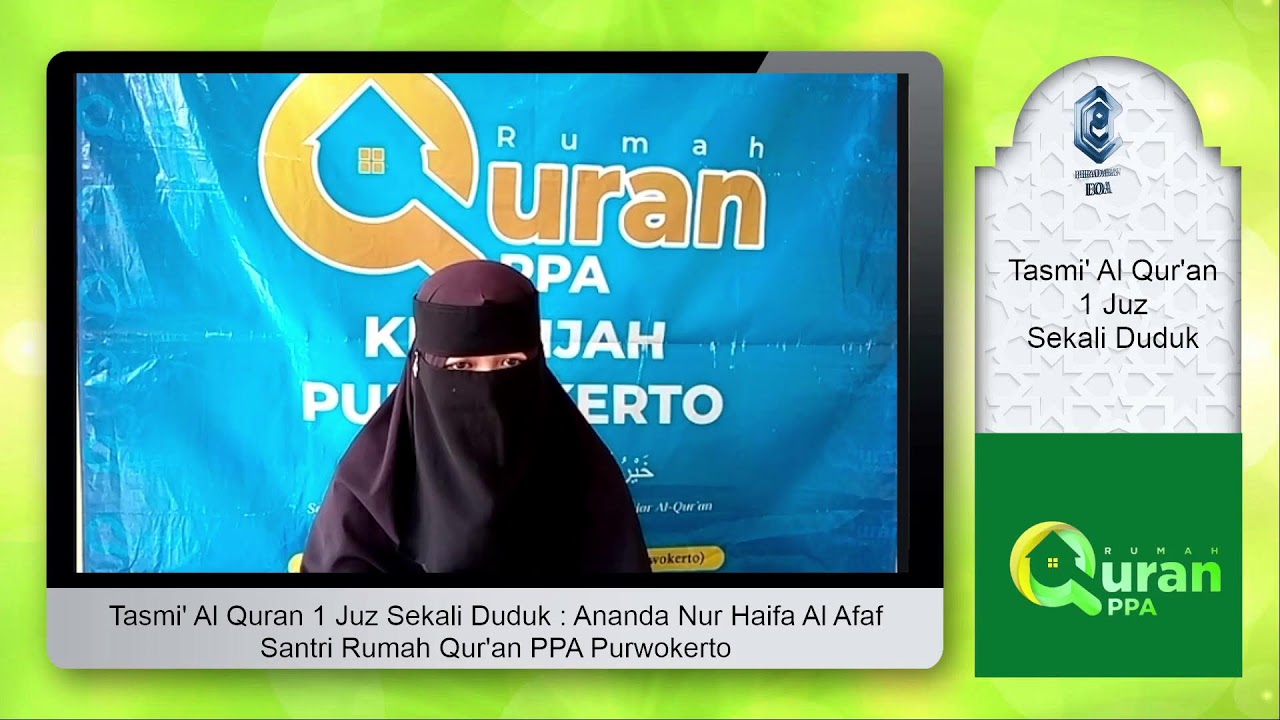 Tasmi' Al-Quran 1 Juz Sekali Duduk : Nur Haifa Al Afaf
