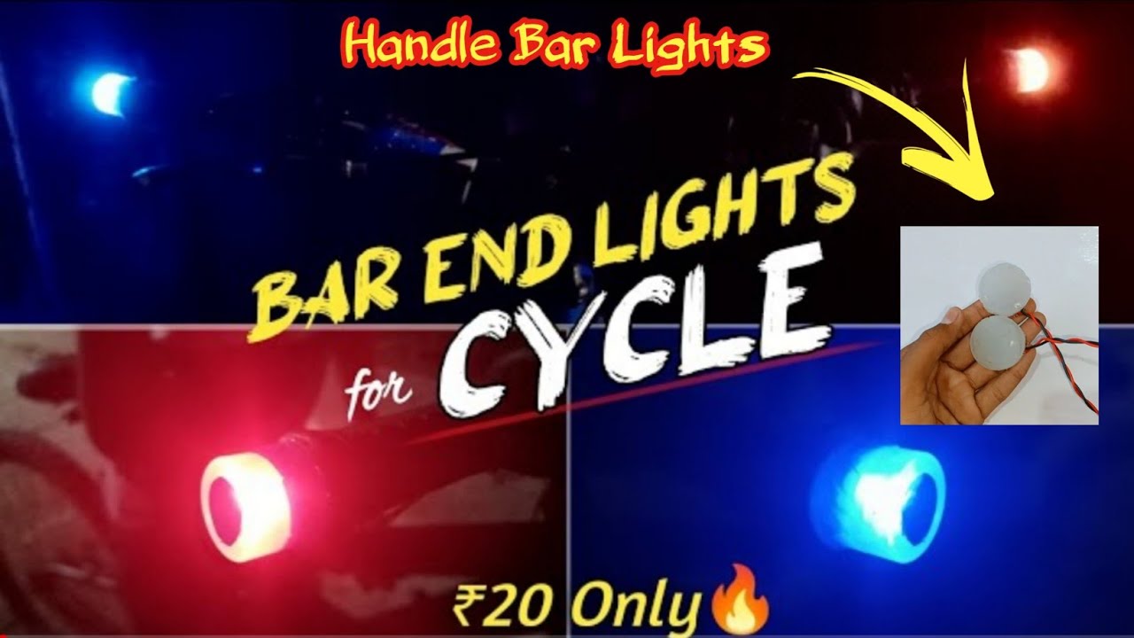 How To Make Bar End Light At Home||Handle Bar End Light|Diy Handle Light|Bar End Lights For Cycle|