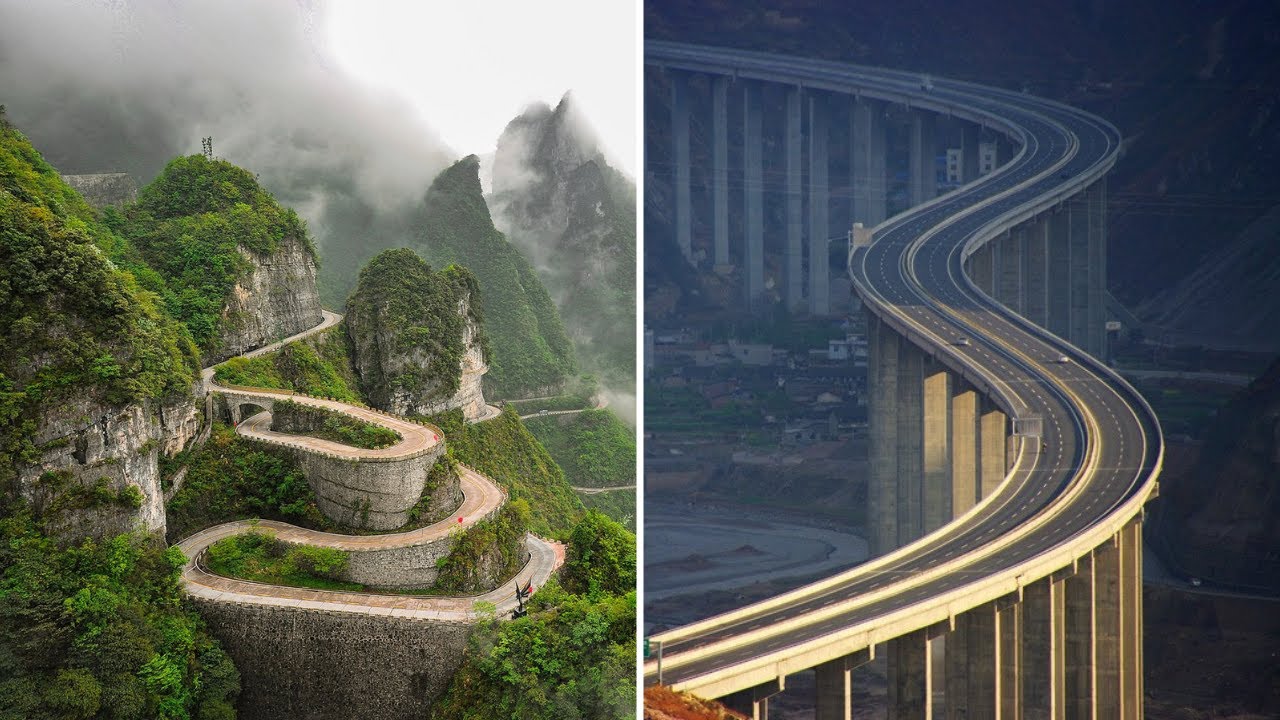 China&rsquo;s Top 12 Breathtaking Mountain Roads and Highways || Green Unreal