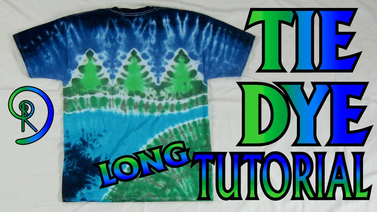DIY: Tie Dye Nature Scene Shirt [Long Tutorial]