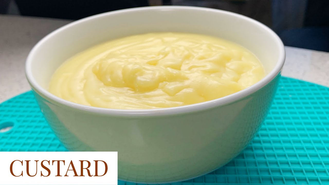 Homemade  creamy vanilla Custard from scratch