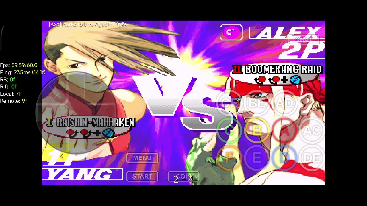[Axo]Markz (Yang) C Rank vs AgusTnT (Alex) B Rank GGPO Street Fighter III: Third Strike