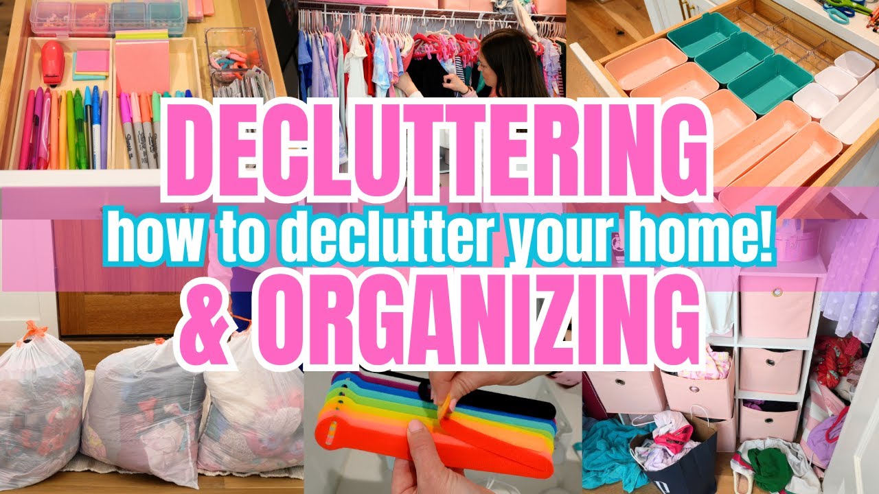 Declutter and Organize With Me! Whole House Declutter Motivation! Clean Declutter Organize