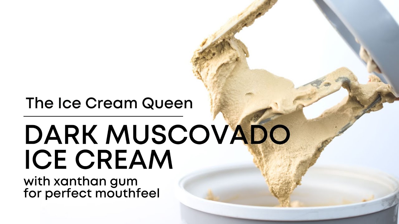 My favourite ice cream! Dark Muscovado Ice Cream | with xanthan gum