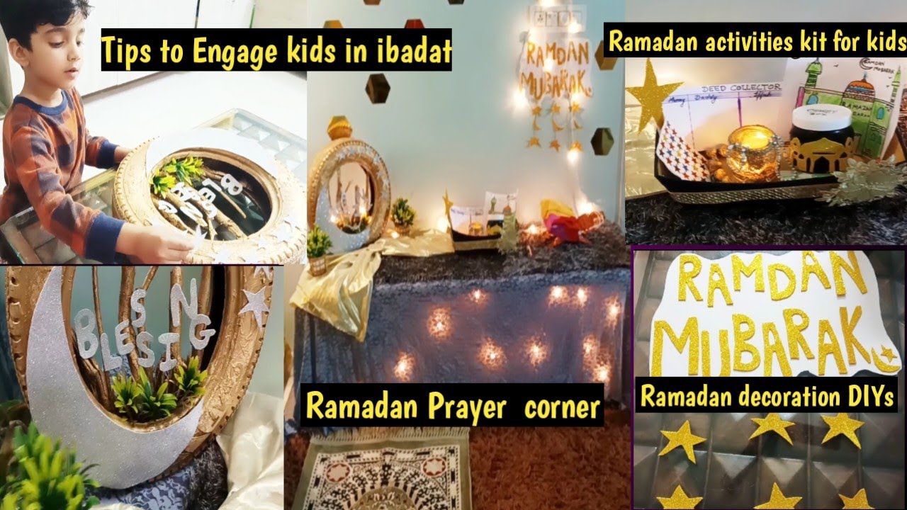 Ramadan decoration || Prayer corner and tips to engage kids in ibadat