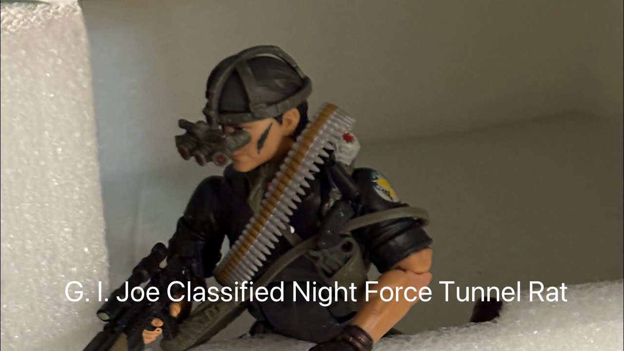 G. I. Joe Classified Series #107 Night Force Tunnel Rat Review